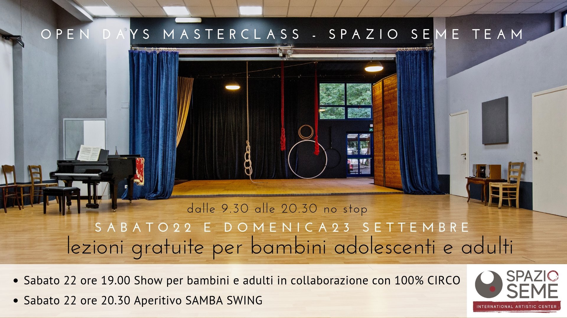 Open Days Masterclass Spazio Seme Team SPAZIO SEME